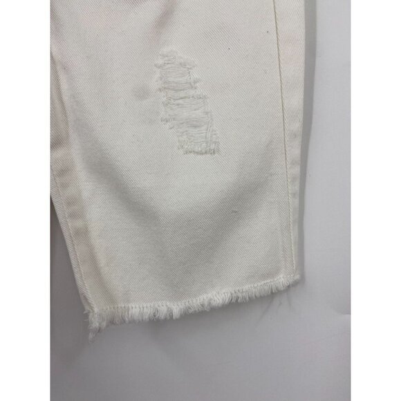 Habitual‎ Girls White Raw Hem Bermuda Denim Shorts Belted Size 10 NWT - Picture 4 of 12
